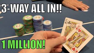 Weve Got KINGS One Million ThreeWay ALL IN Day 3 Of WPT World Championship Vlog Ep 292 [upl. by Leinod]