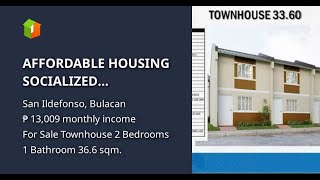 AFFORDABLE HOUSING SOCIALIZED TOWNHOUSES MONHLY DP 2575 ONLY [upl. by Yditsahc598]