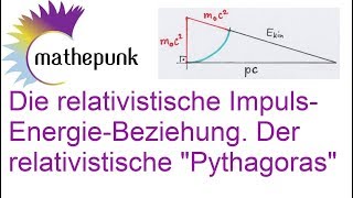 Die relativistische ImpulsEnergieBeziehung Der relativistische quotPythagorasquot [upl. by Ki]