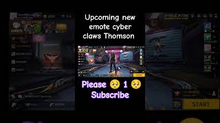 Upcoming new emote cyber claws Thomson freefire trending shorts [upl. by Manfred]