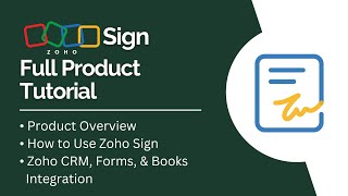 Zoho Sign Full Product Tutorial [upl. by Simpson331]