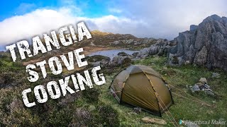 Wild camping in the Hilleberg Soulo tent amp cooking with a trangia stove [upl. by Cynthla]