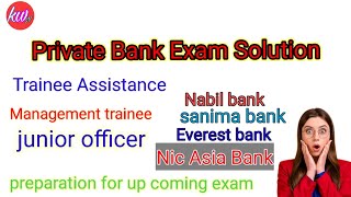 Private bank exam question solution TA MT junior officer 2023 [upl. by Garrik539]