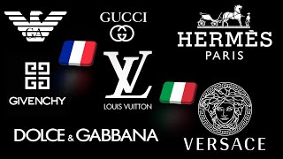 Pronounce TOP 30 French amp Italian LUXURY BRANDS [upl. by Ailsa]