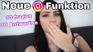 Instagram Fragefunktion  30 Fragen beantworten McRosa [upl. by Yasdnyl]