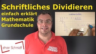 schriftliches Dividieren geteilt  Mathematik  Lehrerschmidt [upl. by Randolf]