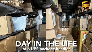 day in the life of a UPS Package Handler📦 INSIDE FOOTAGE [upl. by Kristian]