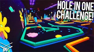 HOLE IN ONE ON EVERY HOLE  MINI GOLF HOLE IN ONE TRICK SHOT CHALLENGE [upl. by Armond]