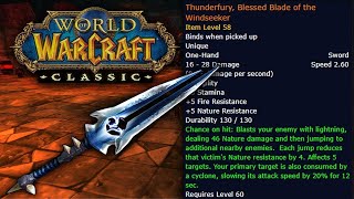 IS THUNDERFURY WORTH IT R14 offhand vs TF ROGUE DPS [upl. by Noiemad]