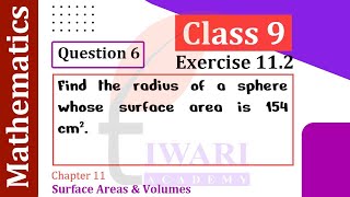 Class 9 Maths Chapter 11 Exercise 112 Question 6 Surface Areas and Volumes Solutions [upl. by Suryt661]