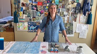 Tutorial  Block Printing Basics  Inking and Printing on Fabric [upl. by Callas]