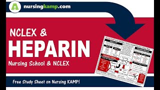 What is Heparin Drip and NCLEX PTT Nursing KAMP Protamine sulfate 2020 [upl. by Ardna320]