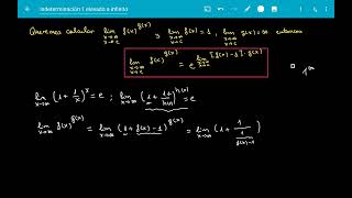 Indeterminaciones 1 elevado a infinito [upl. by Corbie530]
