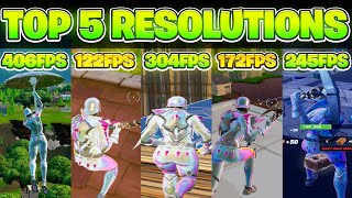 The BEST 5 Stretched Resolutions in Fortnite OG Season HUGE FPS BOOST [upl. by Terza]