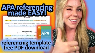 APA Referencing Made Easy Everything you Need to Know APA 7th edition [upl. by Skees]