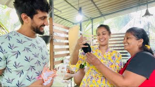 Fans ලා එවන මෙහෙමත් තෑගි😍Sangeeth Dini Vlogs Family Vlog [upl. by Ahseinar]