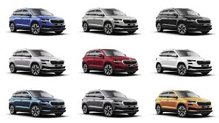 New 2022 Skoda Karoq Colours facelift  Detailed Comparison [upl. by Macario]