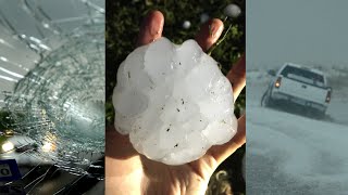 Hail Storm Freaks of Nature amp largest hail stone ever recorded recreation [upl. by Tonya794]