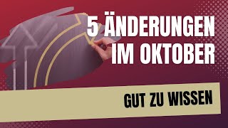 Gesetzliche Neuerungen im Oktober 2024 Wichtige Änderungen für Rentner Arbeitnehmer und Studenten [upl. by Edivad]