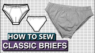 Classic BRIEFS for Men DIY  Sewing Steps  Complete Sew Along  PDF Patterns Boutique [upl. by Bil502]