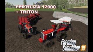 FERTILIZA 12000  TRITON  APRESENTANDO MODs  FS19 [upl. by Burrell519]