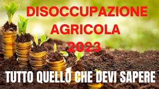 DISOCCUPAZIONE AGRICOLA 2023 CHE COSE A CHI SPETTA COME CALCOLARLA E QUANDO RICHIEDERLA [upl. by Arracot]