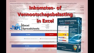 Inkomsten of Vennootschapsbelasting berekenen in Excel ✅ [upl. by Prager]