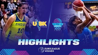 ZVVZ USK Praha  KSC Szekszard  Gameday 1  Highlights  EuroLeague Women 202223 [upl. by Ahsekel]