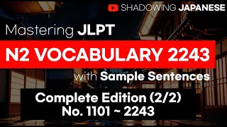 Shadowing JapaneseMastering JLPT N2 Vocabulary Comprehensive Edition 22 [upl. by Blynn]