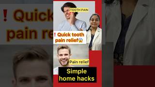 INSTANT TOOTH PAIN RELIEF IN SECONDS❗️😱🔥shorts [upl. by Anaibaf]