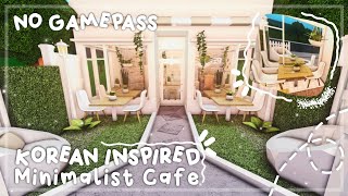 No Gamepass Korean Inspired Minimalist Cafe I 21k I Bloxburg Build and Tour  iTapixca Builds [upl. by Ellison]