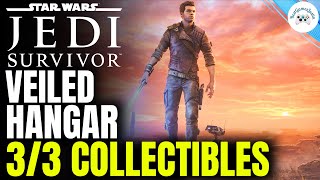 Veiled Hangar 100 All Collectibles  Star Wars JediSurvivor [upl. by Anaerdna]