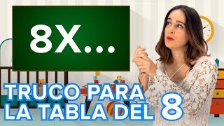 Truco para aprender la tabla de multiplicar del 8 [upl. by Luwana]