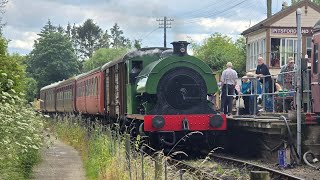 Hawthorn Leslie No°4 Departing Pitsford amp Brampton Station [upl. by Paulsen]