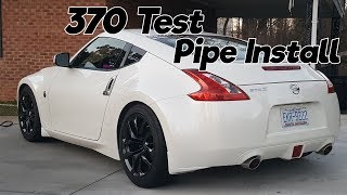 370z Test Pipe Install [upl. by Prissy]