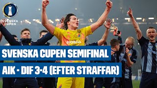 Highlights AIK  Djurgården 34 efter straffar  Svenska Cupen herr 2024  Semifinal [upl. by Jammin]