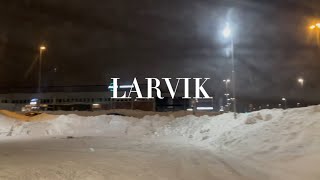 Larvik at night  January Winter 2024 [upl. by Arjun88]