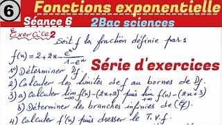 Les fonctions exponentielles séance 6 2 Bac sciences Exercice 2 [upl. by Jolie]