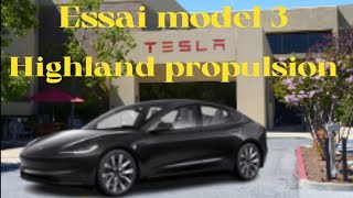 Essai Tesla model 3 Highland propulsion [upl. by Philender]