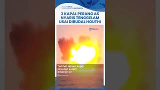 Operasi Terbesar Houthi Yaman Berhasil Rusak 3 Kapal Perang AS di Laut Merah Hantamkan 23 Rudal [upl. by Ojyllek605]