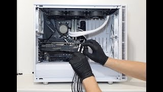 PC Build 17 Black amp White ROG Strix in Fractal Design S2 Timelapse [upl. by Enaelem]