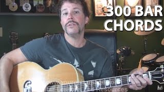 Learn Over 300 Bar Chords on the Guitar Part 1 [upl. by Yoshio985]