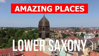 Travel to Lower Saxony Germany  Cities tourism vacation overview nature  Drone 4k video [upl. by Dielu]