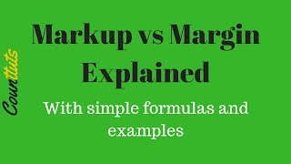 Markup vs Margin  Explained with Examples [upl. by Deroo]