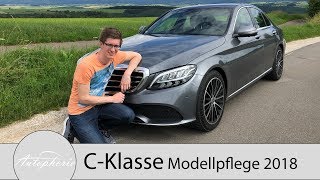 2018 MercedesBenz CKlasse Modellpflege Fahrbericht des C 200 und C 300d 4MATIC  Autophorie [upl. by Peggie751]