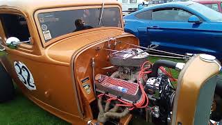 Fins And Chrome 2024 South Shields UK custom cars [upl. by Lekcim]