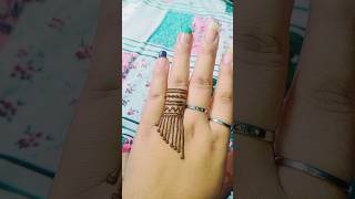 Easy and beautiful finger mahendi design😍🌼 ring finger heena tattoo shorts mehndi mehndidesign [upl. by Tarah759]