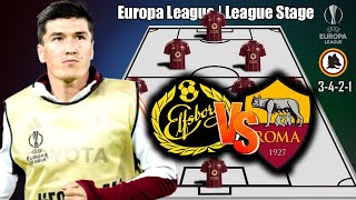 ELFSBORG VS AS ROMA  AS ROMA POTENTIAL STARTING LINEUP EUROPA LEAGUE  LEAGUE STAGE [upl. by Divan]