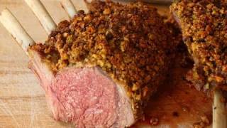 Rack of Lamb with Pistachio Crust  Pistachio Crusted Rack of Lamb Recipe [upl. by Us294]