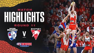 Western Bulldogs v Sydney Swans Highlights  Round 11 2024  AFL [upl. by Rahsab85]